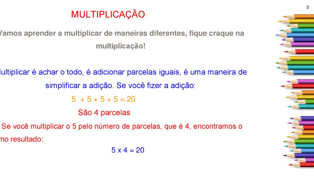 MULTIPLICAÇÃO TURMA 501 5 ANO PROFESSORA DAYSE ppt carregar